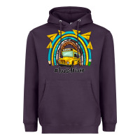 Plum bus driver rainbow Heavyweight Hoodie - NancyCooperArtShop