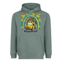 Sage bus driver rainbow Heavyweight Hoodie - NancyCooperArtShop