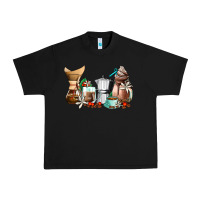 Black coffee tools coffee cups Urban Heavy Tee - AdoDesignShop