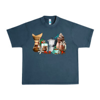Midnight Navy coffee tools coffee cups Urban Heavy Tee - AdoDesignShop