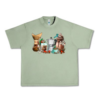 Oil Green coffee tools coffee cups Urban Heavy Tee - AdoDesignShop