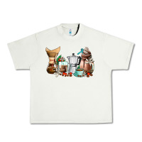 Pistachio coffee tools coffee cups Urban Heavy Tee - AdoDesignShop