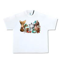 White coffee tools coffee cups Urban Heavy Tee - AdoDesignShop