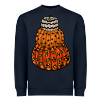 Navy pumpkin halloween Heavyweight Sweatshirt - RacoonDesign