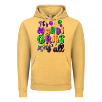 Vintage Mustard it's mardi gras y'all Vintage Hoodie - FaDigitalArtStudio