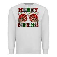 Dove Grey Merry Christmas skeleton hands boobs Premium Sweatshirt - NancyCooperArtShop