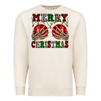 Sandshell Merry Christmas skeleton hands boobs Premium Sweatshirt - NancyCooperArtShop