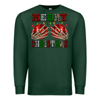 Sports Green Merry Christmas skeleton hands boobs Premium Sweatshirt - NancyCooperArtShop