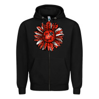 Black Ladybug Sunflower Zipper Hoodie - Jasminsmagicworld