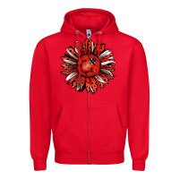 Red Ladybug Sunflower Zipper Hoodie - Jasminsmagicworld