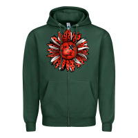 Sports Green Ladybug Sunflower Zipper Hoodie - Jasminsmagicworld