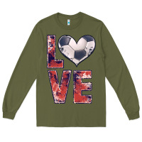 Army Green soccer love Long Sleeve Tee - JahusDesignShop