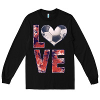 Black soccer love Long Sleeve Tee - JahusDesignShop