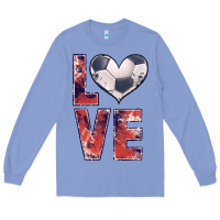 Colony Blue soccer love Long Sleeve Tee - JahusDesignShop