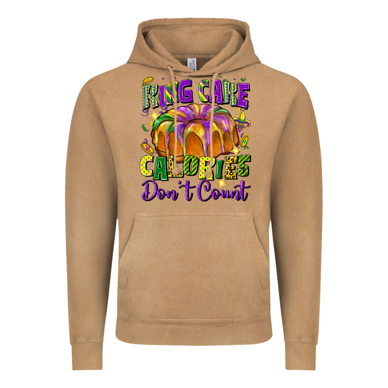 King Cake Calories Don't Count Vintage Hoodie by FaDigitalArtStudio | Teevron