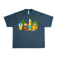 Midnight Navy beer coffee cups Urban Heavy Tee - AdoDesignShop