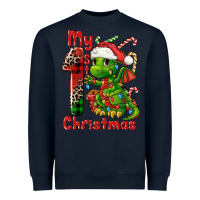 Navy my first christmas dragon Heavyweight Sweatshirt - FaDigitalArtStudio