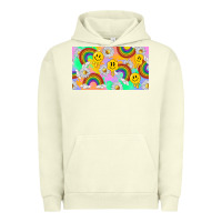 Pigment Pistachio smile faces and rainbow and daisys Urban Hoodie - TumblerDesignByShophia