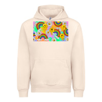 Sandshell smile faces and rainbow and daisys Urban Hoodie - TumblerDesignByShophia