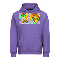 Tulip smile faces and rainbow and daisys Urban Hoodie - TumblerDesignByShophia