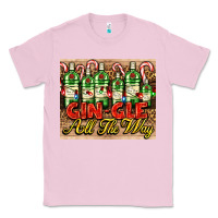 Bubblegum Pink GIN GLE Christmas gin bottles Classic Tee - AdoDesignShop