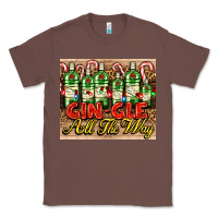 Chestnut GIN GLE Christmas gin bottles Classic Tee - AdoDesignShop
