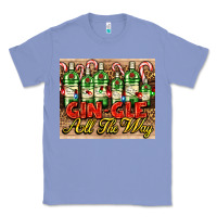Colony Blue GIN GLE Christmas gin bottles Classic Tee - AdoDesignShop