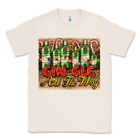 Natural GIN GLE Christmas gin bottles Classic Tee - AdoDesignShop