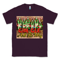 Plum GIN GLE Christmas gin bottles Classic Tee - AdoDesignShop