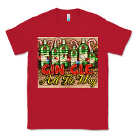 Red GIN GLE Christmas gin bottles Classic Tee - AdoDesignShop