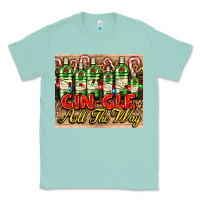Seafoam GIN GLE Christmas gin bottles Classic Tee - AdoDesignShop