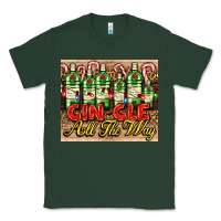 Sports Green GIN GLE Christmas gin bottles Classic Tee - AdoDesignShop