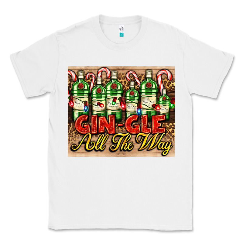 Gin Gle Christmas Gin Bottles Classic Tee by AdoDesignShop | Teevron