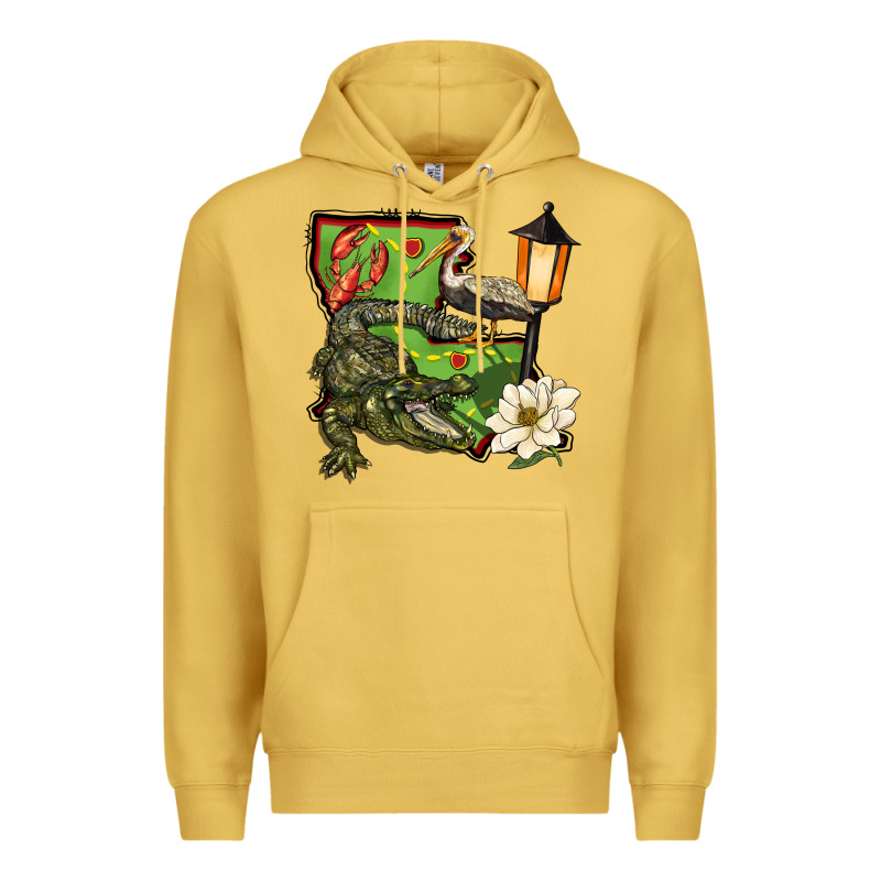 Louisiana State Premium Hoodie by BarkalooDesign | Teevron