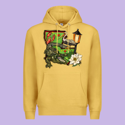 Louisiana State Premium Hoodie Designed By Barkaloodesign
