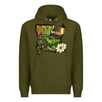 Army Green louisiana state Premium Hoodie - BarkalooDesign