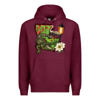 Burgundy louisiana state Premium Hoodie - BarkalooDesign