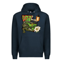 Navy louisiana state Premium Hoodie - BarkalooDesign