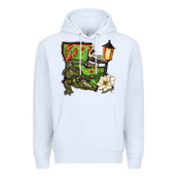 White louisiana state Premium Hoodie - BarkalooDesign