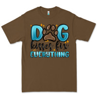 Cacao dog kisses fix everything Premium Tee - MaliasSmallBusiness