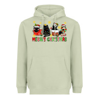 Matcha meowy christmas cats Heavyweight Hoodie - MaliasSmallBusiness