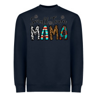 Navy small town mama Heavyweight Sweatshirt - CowhideDigitalArt