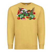 Antique Gold Christmas Game Controller Premium Sweatshirt - MaliasSmallBusiness