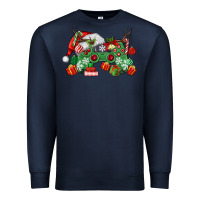 Navy Christmas Game Controller Premium Sweatshirt - MaliasSmallBusiness
