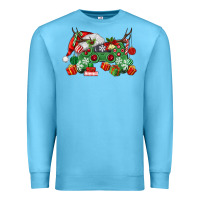 Ocean Blue Christmas Game Controller Premium Sweatshirt - MaliasSmallBusiness