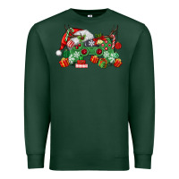 Sports Green Christmas Game Controller Premium Sweatshirt - MaliasSmallBusiness