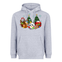 Heather Grey christmas Heavyweight Hoodie - MaliasSmallBusiness