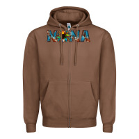 Chestnut nana cowhide sunflower Zipper Hoodie - Jasminsmagicworld