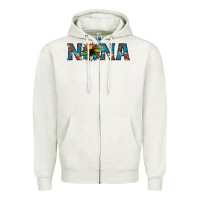 Nana Cowhide Sunflower Zipper Hoodie | Teevron