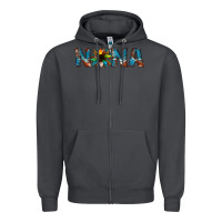Smoke nana cowhide sunflower Zipper Hoodie - Jasminsmagicworld